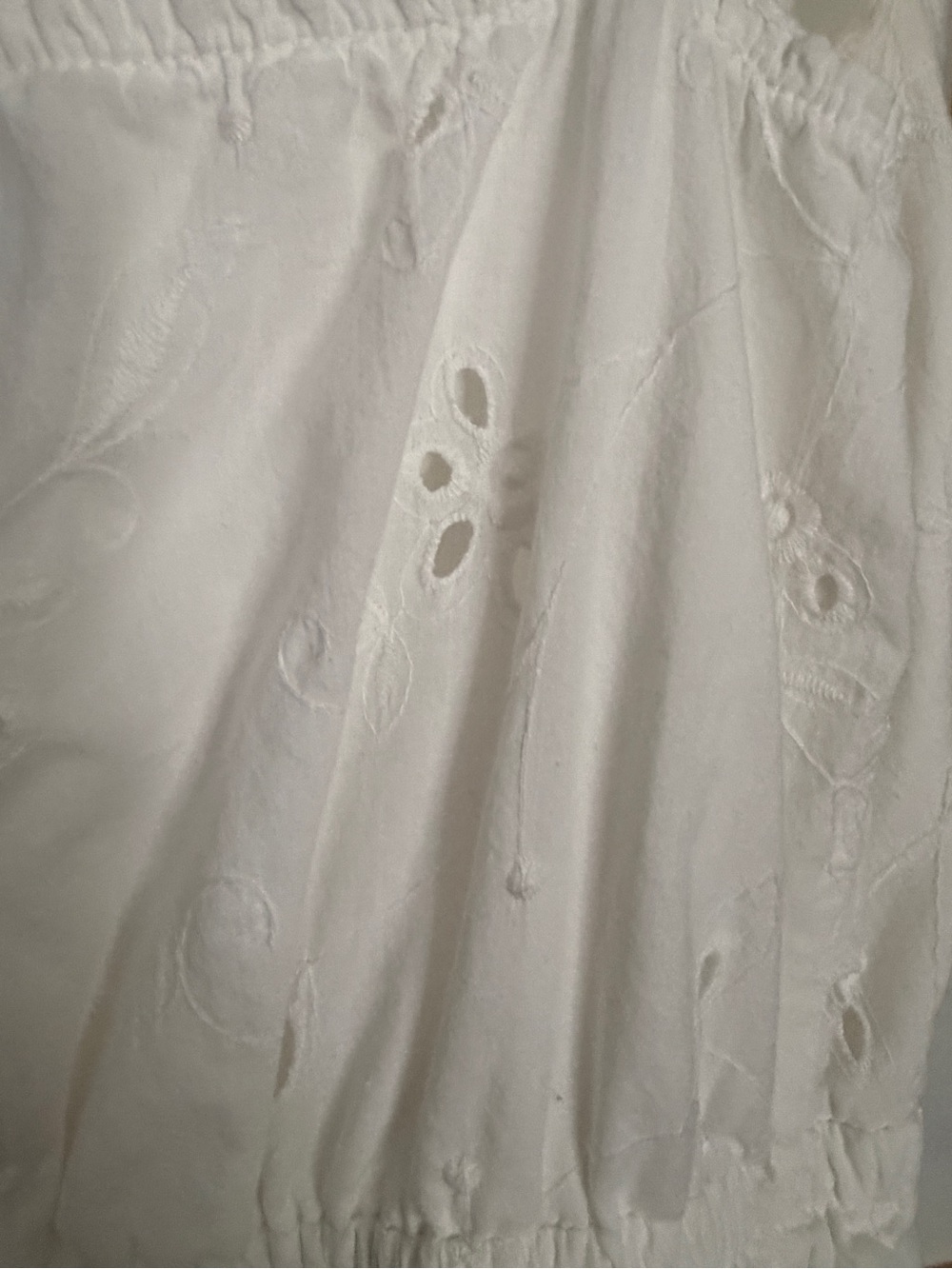 Express White Embroidered Ruffled Sundress - Picture 5 of 7